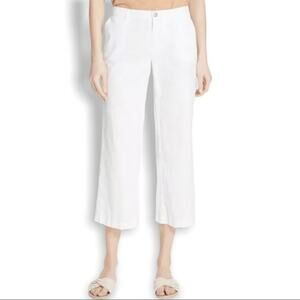 ATM Anthony Thomas Melillo White Cotton Poplin Cropped Trouser Pants Size 8 NWT